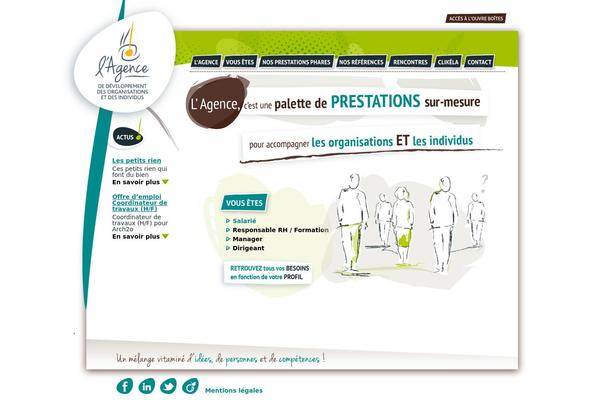 lagence2developpement.fr site used Lagence