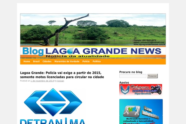 lagoagrandemanews.com.br site used Twentytenfernandoramos