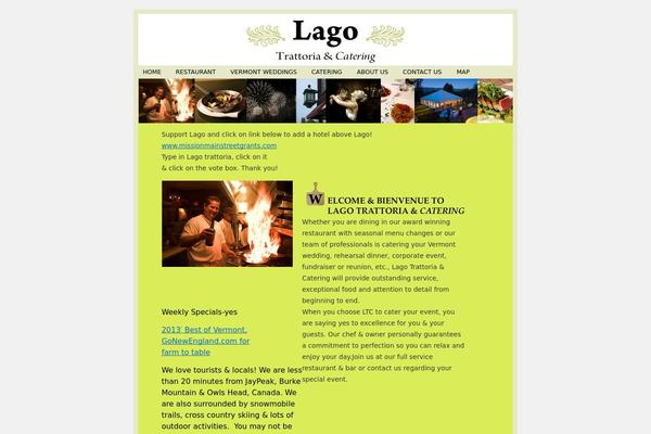 lagotrattoria.com site used Lago