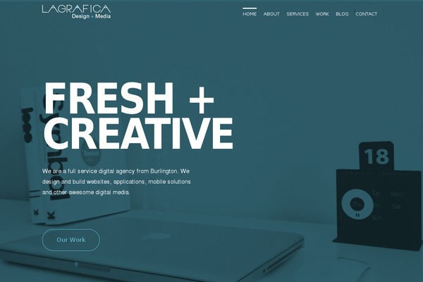 lagrafi.ca site used Sensa-wp