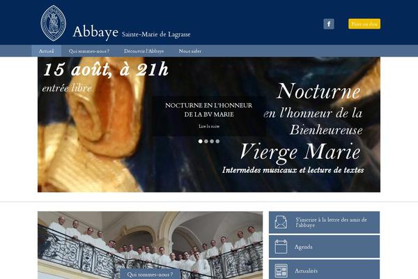 lagrasse.org site used Abbaye-v1