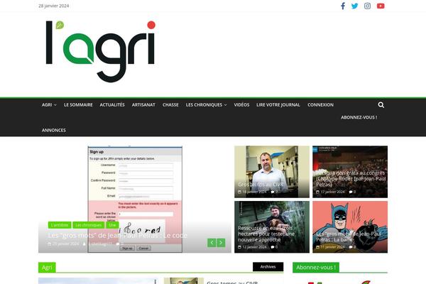lagri.fr site used Colormag-pro_child