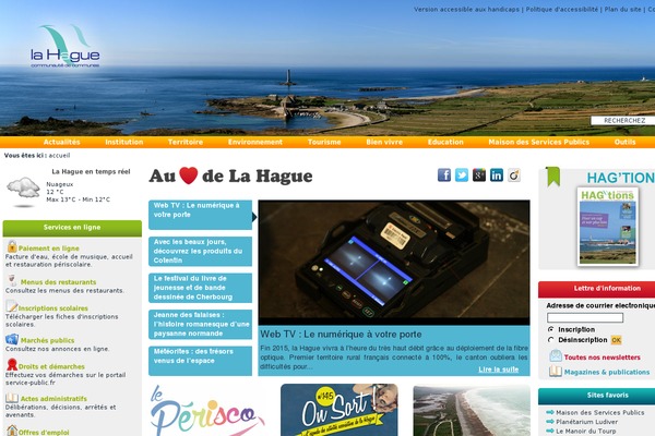 lahague.com site used Theme11