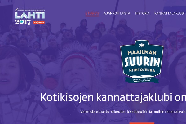 lahti2017.fi site used Lahti2017