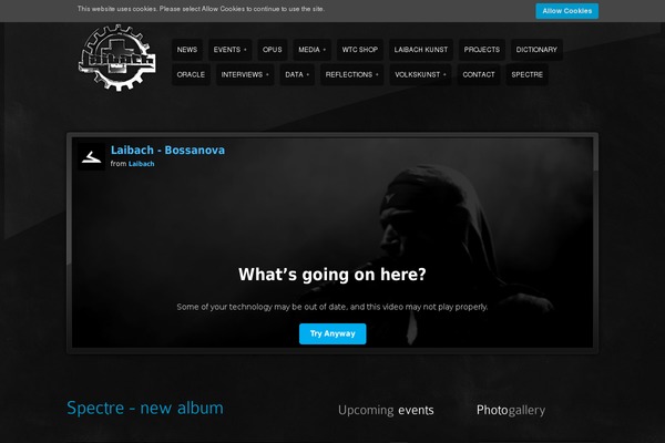 laibach.org site used Laibach-theme