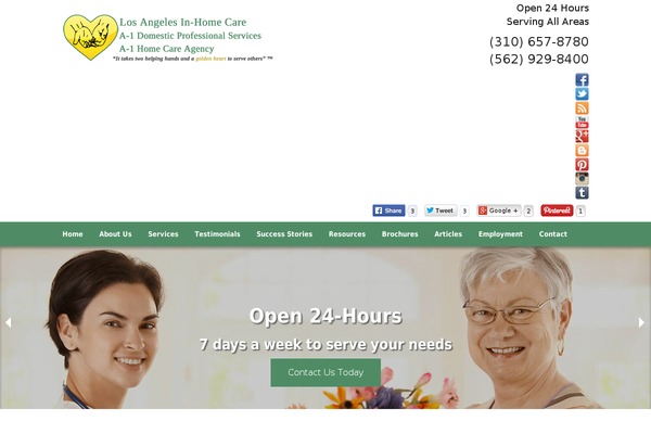 lainhomecareservice.com site used Inhomecare-template