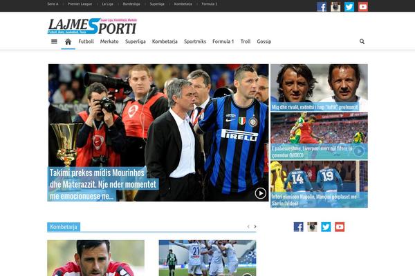 lajmesporti.com site used Newspaper-tf