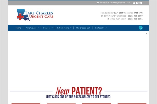 lakecharlesurgentcare.com site used Flawless