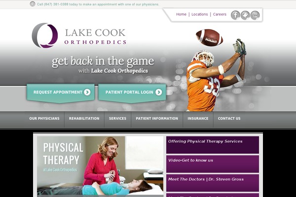 lakecookorthopedics.org site used Lake-cook-ortho