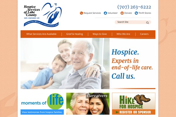 lakecountyhospice.org site used Hospice