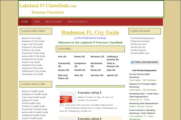 Ct theme site design template sample