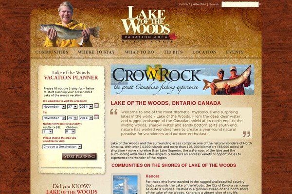 lakeofthewoods.com site used Lakebook
