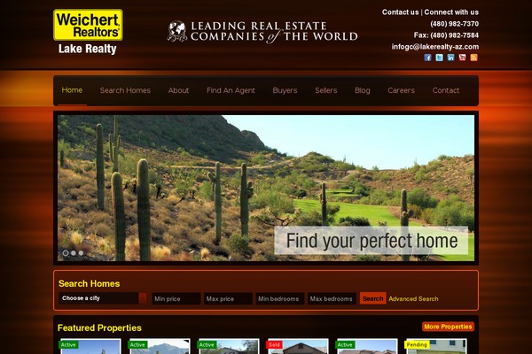 Real-estate theme site design template sample