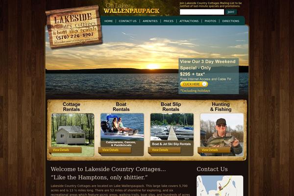 Lake theme site design template sample