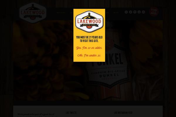 lakewoodbrewing.com site used Lava
