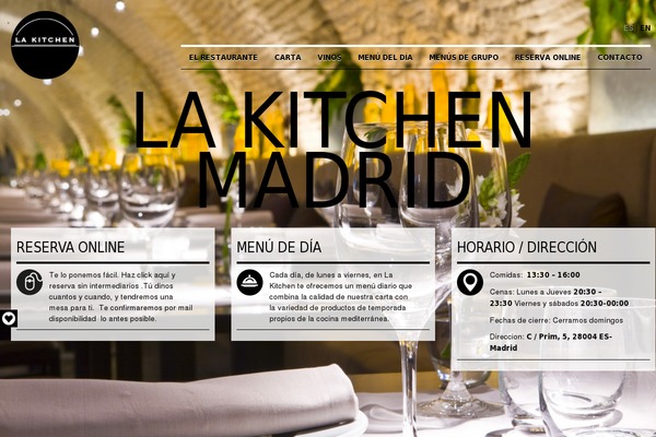 lakitchen.es site used Wordpress Bootstrap