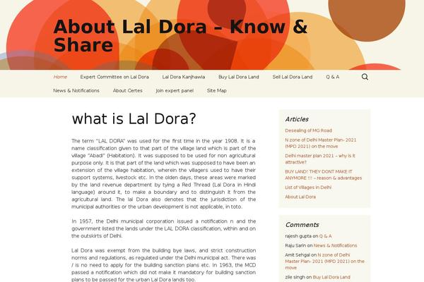 Twenty Thirteen theme site design template sample