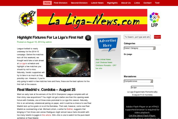 laliga-news.com site used vita