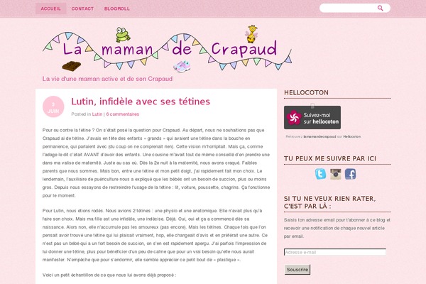 lamamandecrapaud.fr site used Octopink