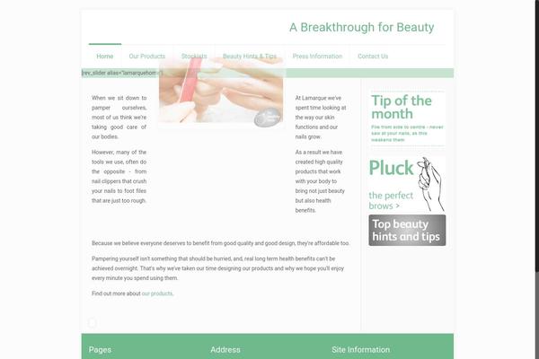 BeTheme Child theme site design template sample
