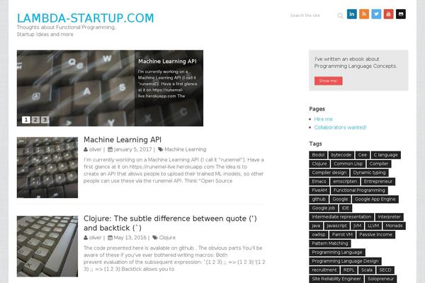 lambda-startup.com site used Splash