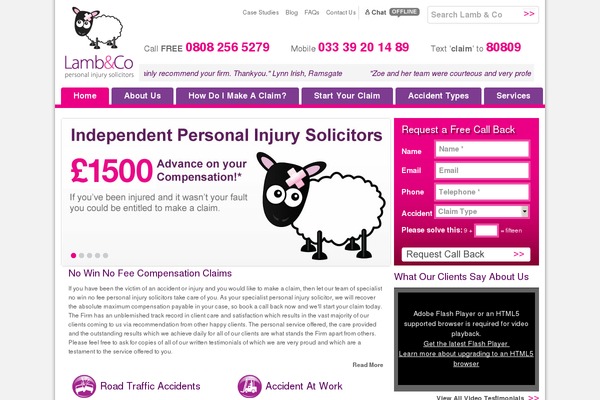 WordPress website example screenshot