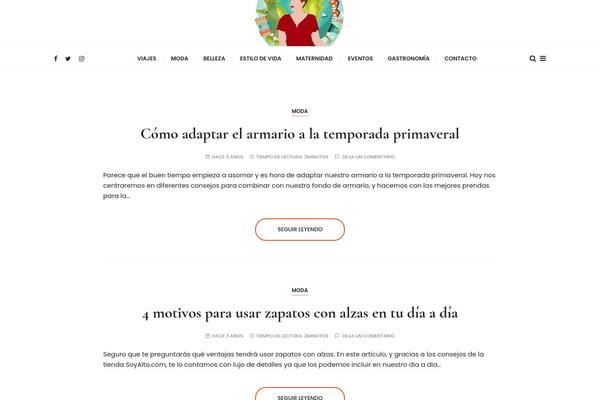 GuCherry Blog theme site design template sample