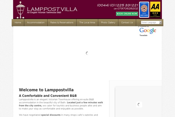 lamppostvilla.co.uk site used Plusw