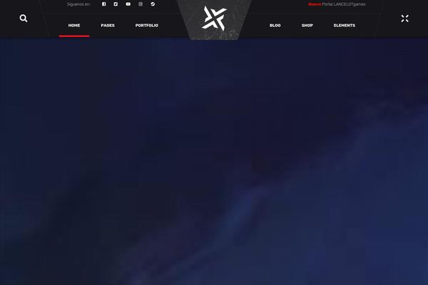 PlayerX theme site design template sample