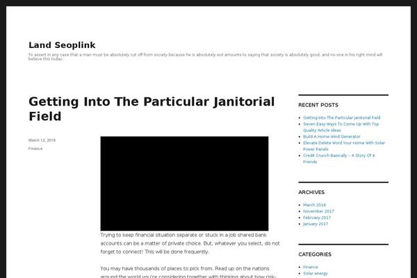 WordPress website example screenshot