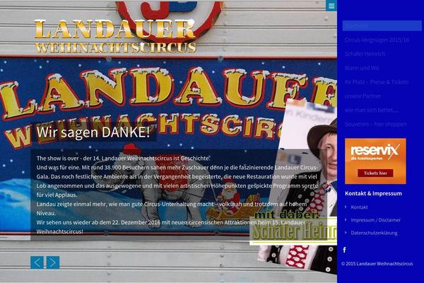 landauer-weihnachtscircus.de site used Photomakertheme