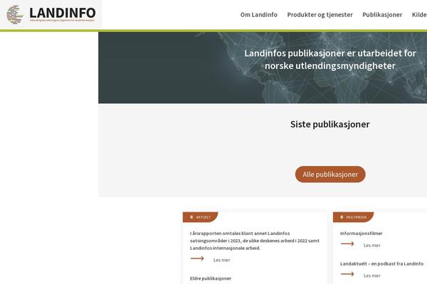 landinfo.no site used Landinfo