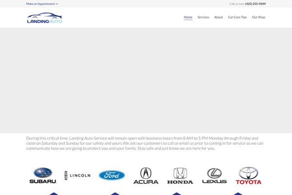 Auto Repair theme site design template sample