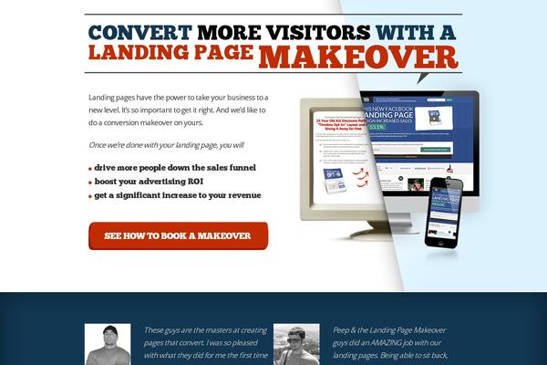 landingpagemakeover.com site used Landingpagemakeover-aivar