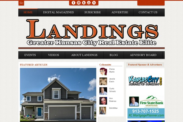 landingsmag.com site used Landings