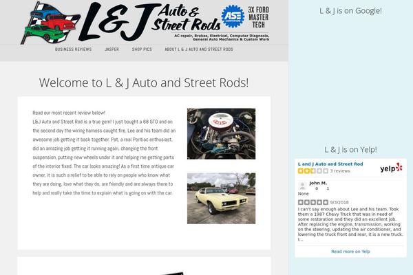 X Child theme site design template sample