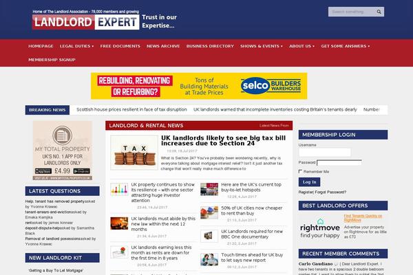 landlordexpert.co.uk site used Allegro