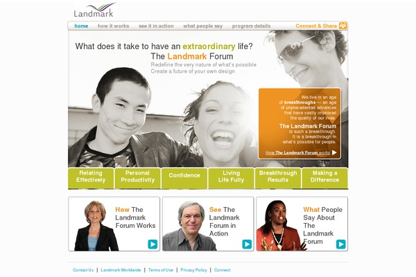 landmarkforum.net site used Landmark