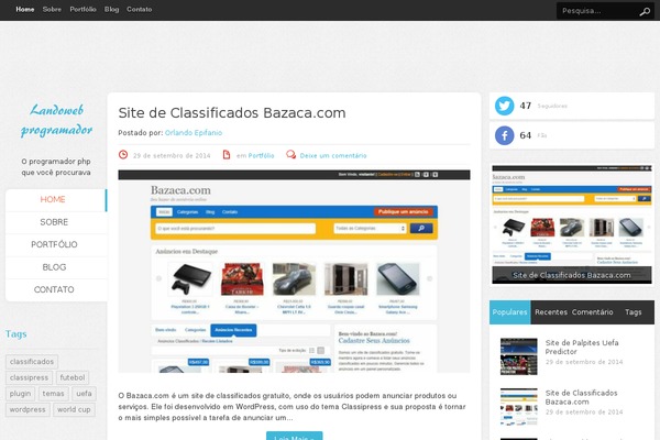 landoweb.com.br site used Official