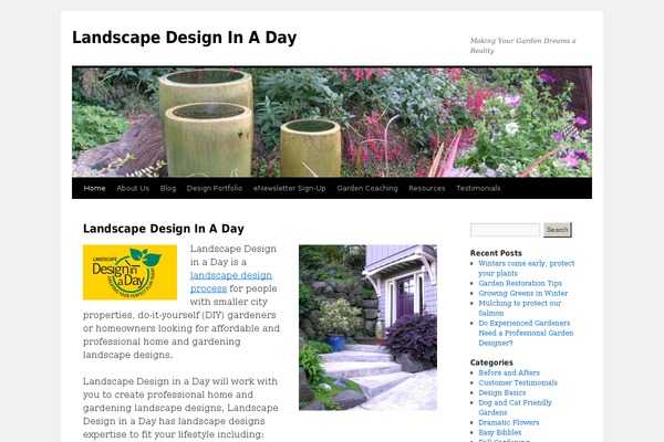 WordPress website example screenshot
