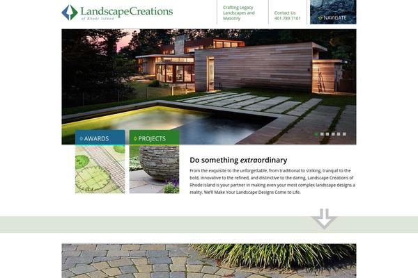 Landscape theme site design template sample