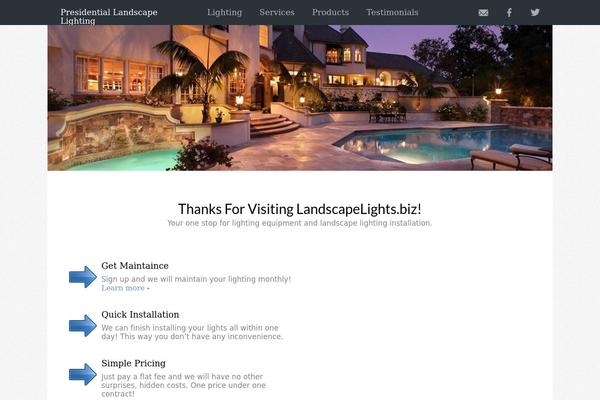 landscapelights.biz site used Lighting