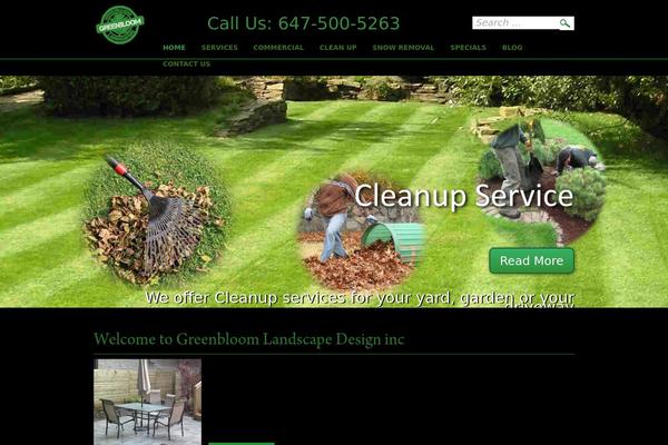 landscapingtoronto.ca site used Greenbloom