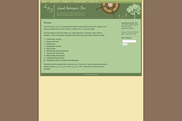 Lsi theme site design template sample