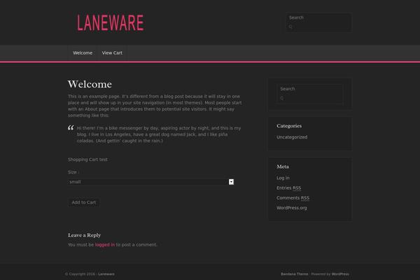 Bandana theme site design template sample