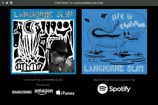 langhorneslim.com site used Langhorne_slim