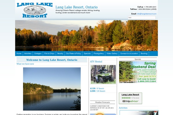 langlakeresort.com site used Blacknwhite-3c