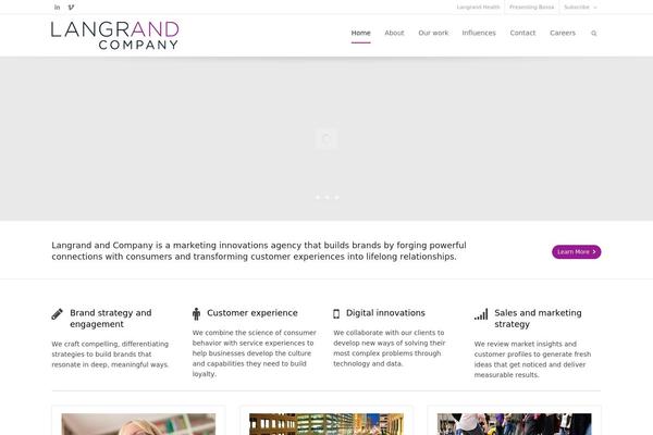 WordPress website example screenshot