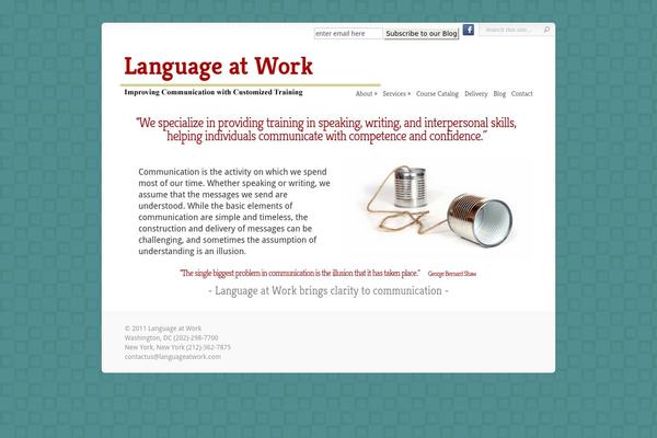 languageatwork.com site used Language