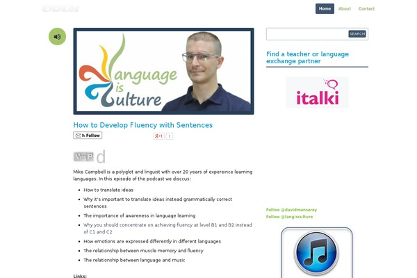 languageisculture.com site used Casual